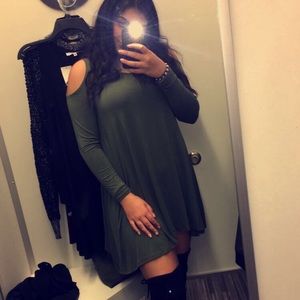Olive casual dress